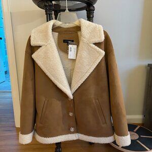 Intermix Suede Coat - Med